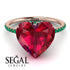 Heart Shape Ruby Ring - Noelle No. 26